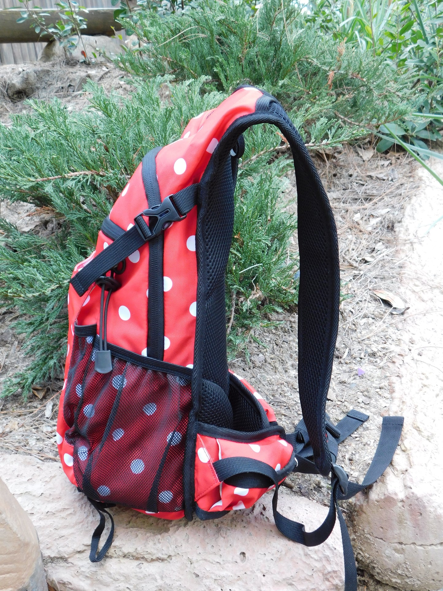 Red & White Dots Hydro Backpack