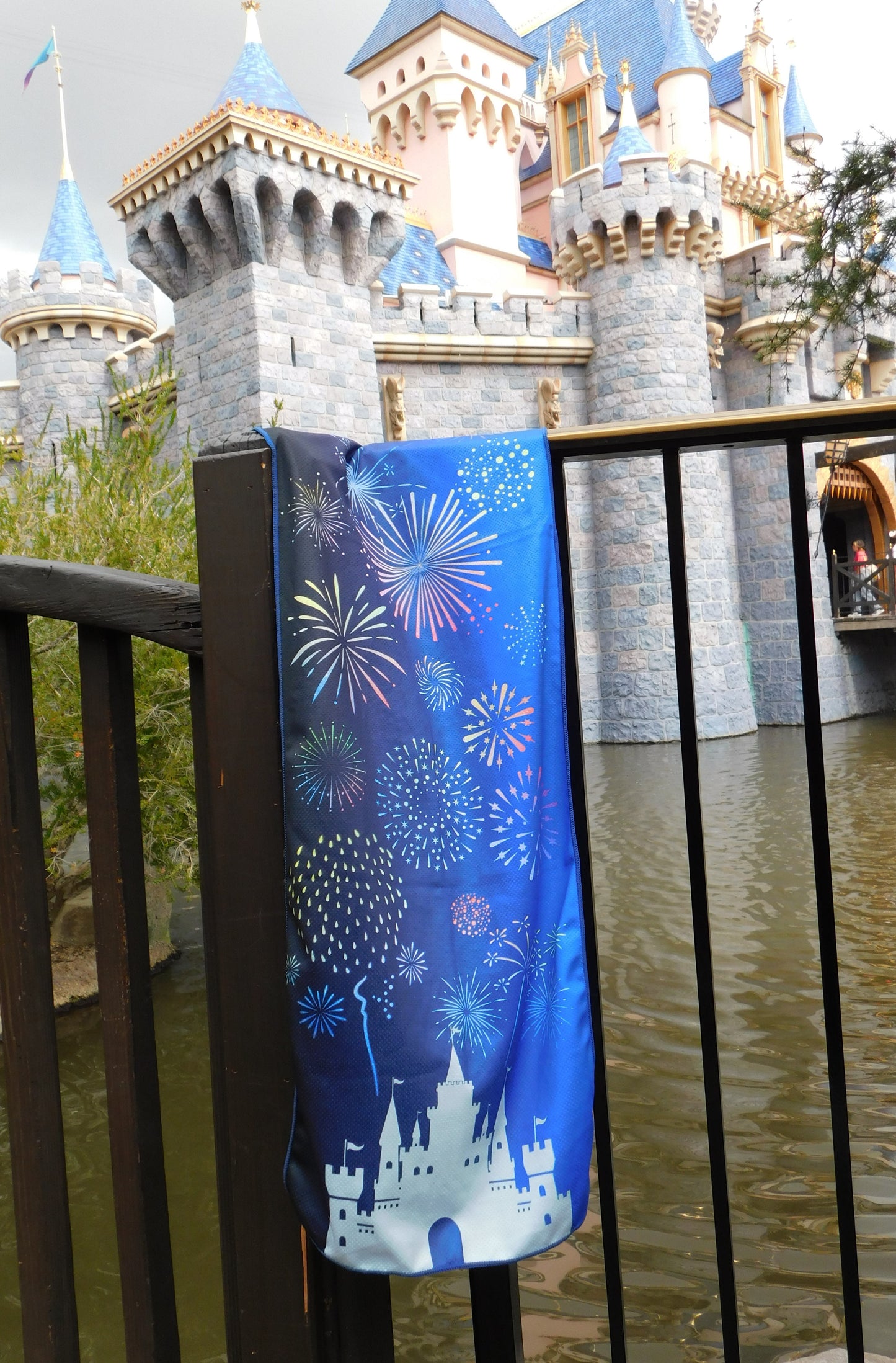Castle Fireworks Cooling Towel
